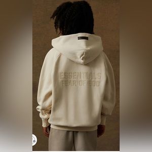 Fear of God Essentials zip up jacket size kids 8, fits women XS. New with tags